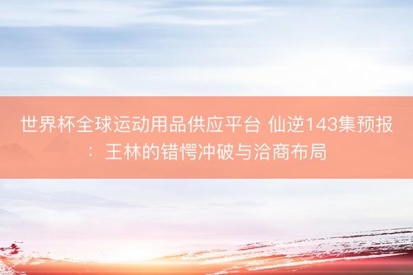 世界杯全球運動用品供應平臺 仙逆143集預報：王林的錯愕沖破與洽商布局